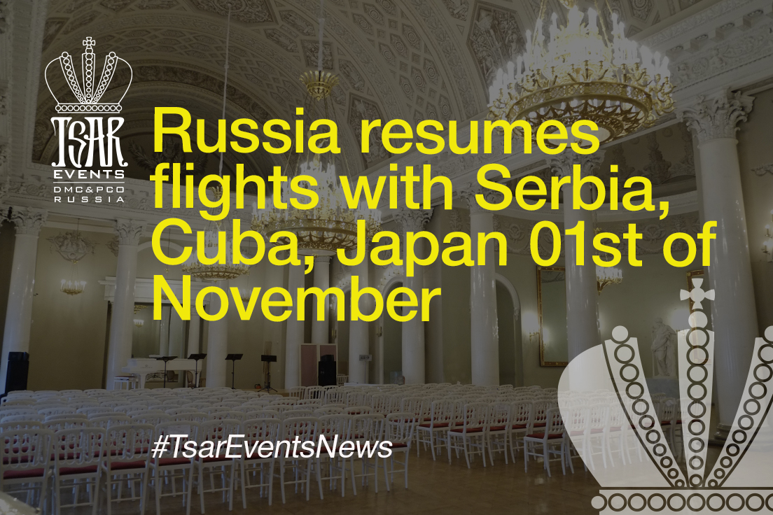 Russia resumes flights with Serbia, Cuba, Japan 01st of November 